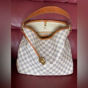 Authentic Louis Vuitton Delightful PM Azur Handbag